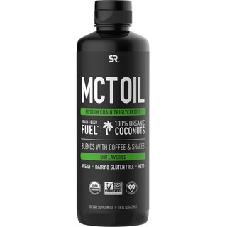 SPORTS RESEARCH MCT能量補充素食油, 1瓶, 473ml