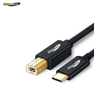애니포트 AP-CTOB005M C타입 to USB2.0 BM 변환 케이블 0.5M 프린터 C to B 패브릭케이블, 1개