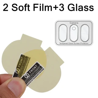 쿠쿠스토어 Meta Quest 3 VR 렌즈 보호대 강화 유리 헤드셋 풀 커버 스크린 HD 안티 소프트 하이드로 겔, 03 2 Soft Film 3 Glass