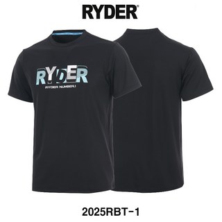 라이더 티셔츠 배드민턴 반팔 상의 남성 여성 기획 반팔티 블랙 2025RBT-1