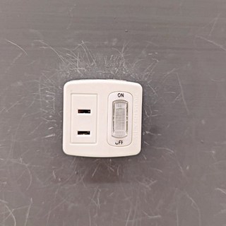 IKEA KOPPLA 延長線 雙插座 1.5公尺, 1個, 1轉2轉接器附開關, 非接地