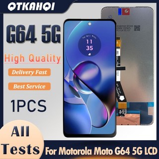 6.5 "Motorola Moto G64 5G Lcd PB2E0003IN 디스플레이 Moto G64 LCD 교체 용 프레임 터치 스크린 디지타, 02 G64 With Frame