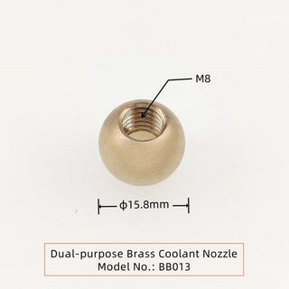 기계 공구 황동 냉각수 깍지 스레드 홀 볼 CNC 선반 터렛 홀더용 노즐, [06] M8-15.8, 1개