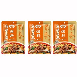 【黃氏商行】麻婆豆腐 蜀香麻婆豆腐醬，道地四川風味，快速料理，家庭必備調味醬料, 51g, 3個