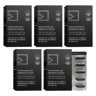 닥터트루 WPS WNB 초임계 쏘팔메토 옥타코사놀 전립선 소팔메토 남성 영양제, 5개, 60정