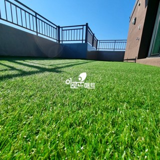 이로운매트 조경용 고밀도 인조잔디 20mm 1M x 1M 1M x 2M 1M x 3M / 정원 베란다 카페 정원 강아지매트 롤매트 인공잔디, 고정폭1M x 길이2M, 1개