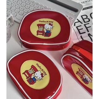 헬로키티 레트로 빈티지 글로시 에나멜 파우치