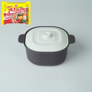 아티즌 쿡 다용도 실리콘 찜기 전자레인지 라면 계란찜 조리 중형 정사각 700ml, 1개, 퍼플그레이