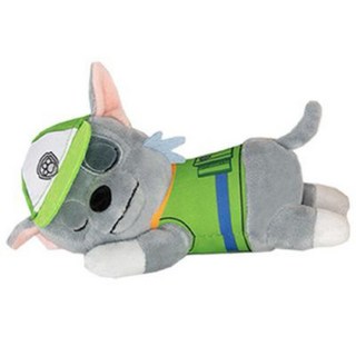 汪汪隊立大功 阿奇 毛毛 天天 趴姿 睡覺 娃娃 絨毛玩偶 日本正版空運景品, 1個, 灰灰（第二彈）