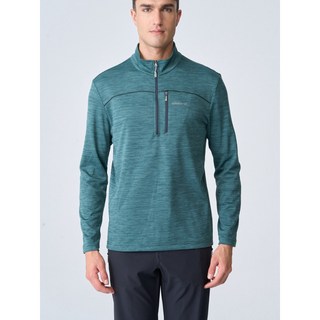 WILDLAND 荒野 男款 拉鍊鬆餅格保暖機能衣 0B12618 吸濕快乾