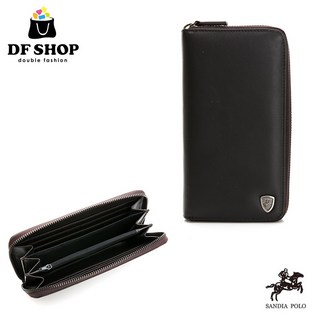 DF BAGSCHOOL SANDIA POLO 小牛皮 多功能 長夾 皮夾 男夾