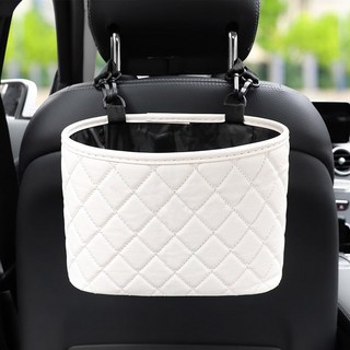 차량뒷좌석수납 포켓걸이 자동차수납함 정리함 D 지갑 차량용포켓 선클라스 포켓가방, 화이트 멀티 파우치, 1개