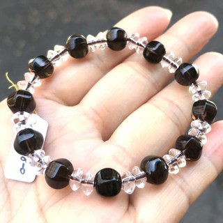 『亮晶晶』天然茶晶手鍊 算盤型 楊桃型 米珠型 南瓜型 白水晶*避邪.擋煞.防小人 聚氣納財