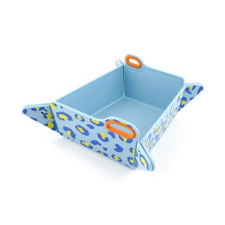 펫토리아 르칙 반려동물 피크닉 접이식기, 블루 레오파드, 1개