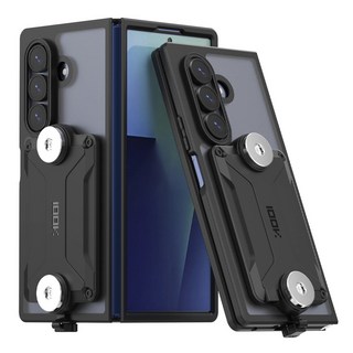 백케이 갤럭시 Z폴드7 6 5 4 오토바이 충전 자석케이스 핸드폰거치대, 갤럭시Z폴드7, 블랙