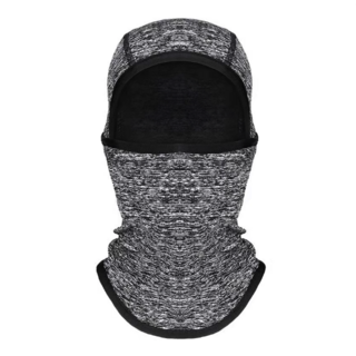 兒童巴拉克拉法帽/滑雪登山羊毛頭套/大面積防曬防寒頭罩-戶外必備, 深灰, 1個