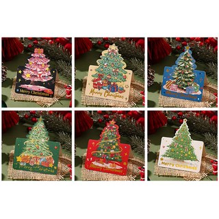 바이유즈 크리스마스 미니메시지카드 ver.3 트리, 혼합, 30개