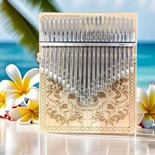 【開發票/統編】拇指琴 21音 17音 卡林巴手指琴 - 初學者入門樂器 學生生日禮物 附琴袋琴譜 親子音樂琴960112, 1個, 【17音】實木板式蝴蝶,琴+調音錘+曲譜+音貼+琴布+收納袋