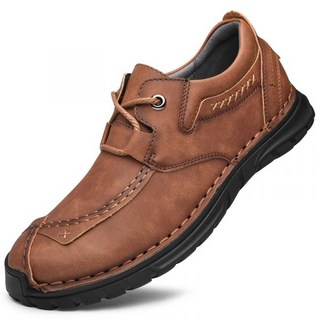 발볼넓은스니커즈 남자 빈티지 리얼가죽 수제화 논슬립 슬립온 캐주얼화