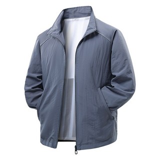 春季大尺碼立領風衣夾克 男女款速乾外套