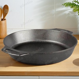 롯지 무쇠팬 스킬렛 양수 베이킹팬 26cm 10.25인치, 1개