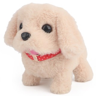 투데이리빙 움직이는 강아지 인형 귀여운 반려 동물 장난감, 1개, 베이지, 13.5cm