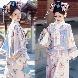 한국 무용 의상 전통 어우동한복 당의 혼주 중전 드레스