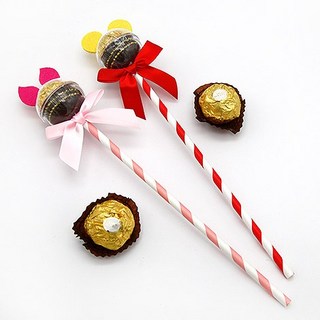 FlowerSP 維尼小豬金莎棒 婚禮小物/金莎巧克力/二次進場/活動派對/送客禮, 1個, 小豬,本賣場商品須購物滿$200元以上才能出貨, 紅色、粉色