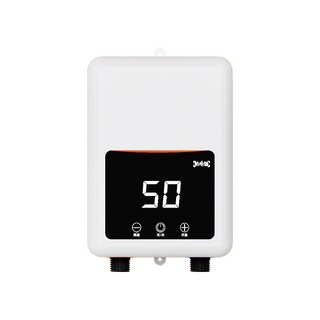 即熱式 電熱水器 家用洗澡 快速加熱 迷你小型 變頻 恆溫 廚房寶, 黑色,220V-240V/5500W, 1個