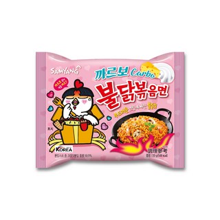 三養 火辣雞肉鐵板炒麵 奶油白醬風味 泡麵, 1個