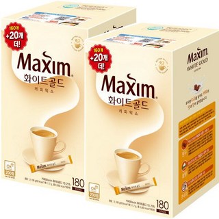 맥심 화이트골드(160T+20T)x2개입 총360T 커피/쿠폰