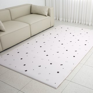 PVC 매트 유치원 어린이집 거실 놀이방 유아 양면 12T, 판다+민트