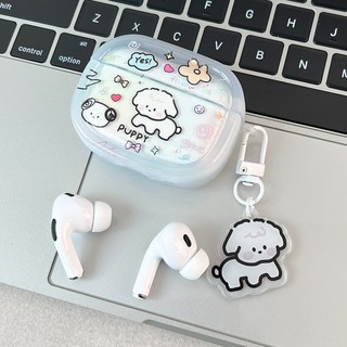 라이프웍스 그래피티 강아지 에어팟 케이스, Airpods 4, 1개