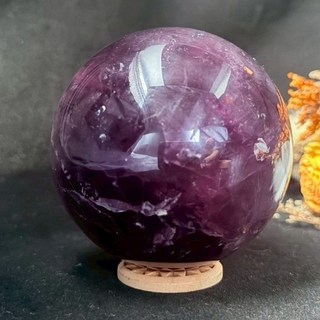 帝王紫螢石球 7.8cm 浩瀚星河 紫水晶球
