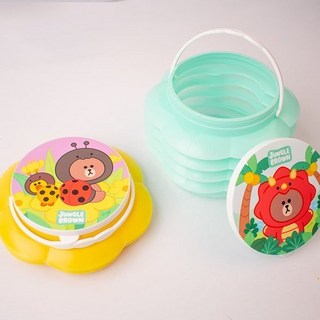 라인프렌즈 정글브라운 미술용 자바라물통