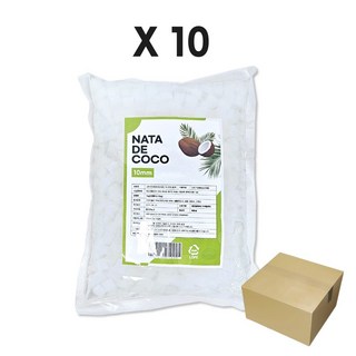 나타드코코 나타데코코 코코넛 젤리 10mm, 10개, 1kg