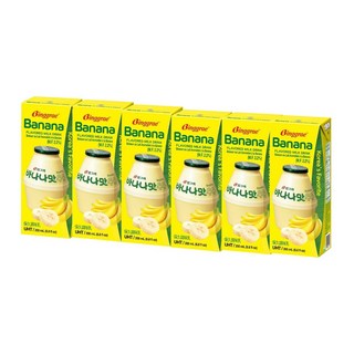 Binggrae 香蕉牛奶 韓國國民飲品 200ml, 6入