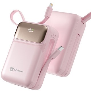 오지렌 올인원 22.5W 고속충전 대용량 보조배터리 20000mAh, 핑크, OJMH811