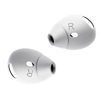 호환 이어 패드 팁 분실 방지 AirPods 용 실리콘 커버 4 번째 AirPods4 보호 슬리브 귀마개 미끄럼 이어팁, 1Pair, White