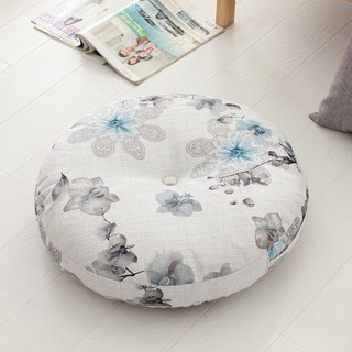 두꺼운 패브릭 원형 베란다 식탁 키높이방석 바닥 좌식 수험생방석 학생 사무실