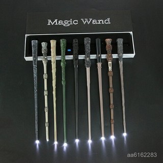 嚴選好貨 哈利波特魔杖 髮光魔法棒 赫敏魔杖 閃光魔杖 環球影城髮光魔杖 N6VT, 哈利新款,送：燙金車票 備用電池, 1個