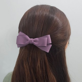 헤미쉬스타일 레이어드 리본 머리핀