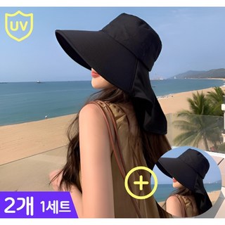 베라닉스 1+1 썬캡 여성 자외선차단 모자 햇빛차단 챙모자 선캡