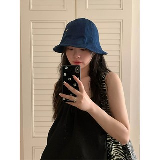 可愛牛仔漁夫帽 韓國新款 春夏薄款防曬盆帽 顯臉小女帽