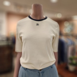 BCBG O BB골지 반팔 티셔츠 _ B4B3X403 13 [IVORY]