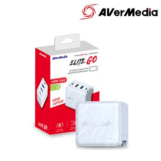 에버미디어 Charging Capture ELITE GO 외장형 캡쳐보드, 화이트, GC313 PRO