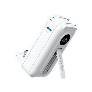 MOZTECH 太空艙 直插式口袋行動充, 冰河白,Lightning 蘋果專用