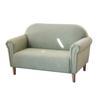 簡約清新雙人布藝沙發，淺綠色, 雙人沙發(綠色)