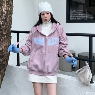 CUTNSEW 70939 字母貼布繡連帽外套