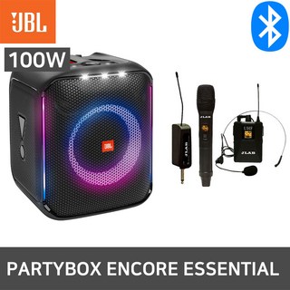 JBL 파티박스 앙코르+무선마이크 행사용 공연 스피커